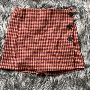 Plaid Skort